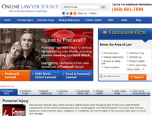 Tablet Screenshot of onlinelawyersource.com